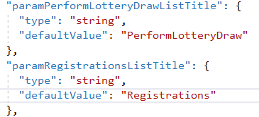 ARM template parameters